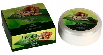 Deoproce Natural Skin Snail Nutrition Cream Крем для лица и тела с улиточным экстрактом, 100 г