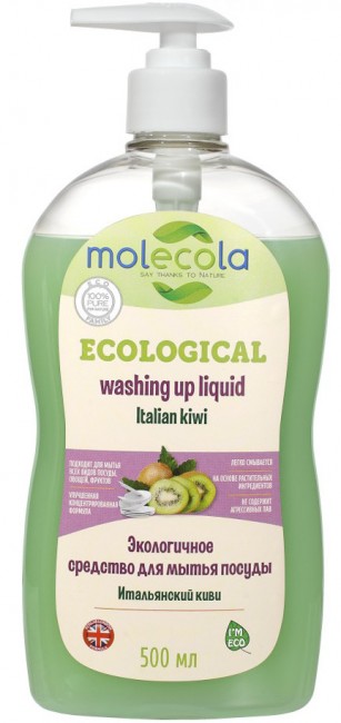 Molecola Italian Kiwi Средство для мытья посуды Итальянский киви, 500 мл Molecola Italian Kiwi Средство для мытья посуды Итальянский киви, 500 мл