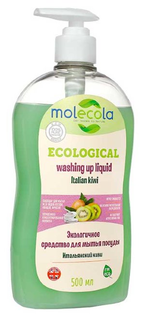 Molecola Italian Kiwi Средство для мытья посуды Итальянский киви, 500 мл Molecola Italian Kiwi Средство для мытья посуды Итальянский киви, 500 мл