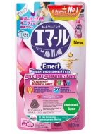 Kao Attack Emerl Концентрированный гель для стирки деликатных тканей Цветущий сад (сменный блок), 400 мл