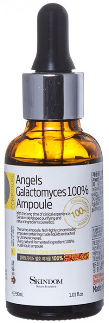 Skindom Angels Galactomyces 100% Ampules Концентрат с 100% ферментом галактомисиса, 30 мл Skindom Angels Galactomyces 100% Ampules Концентрат с 100% ферментом галактомисиса, 30 мл