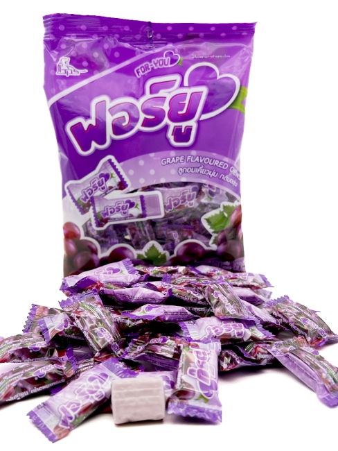 Boonprasert Конфета жевательная со вкусом винограда For You Grape Flavoured Chews (50 шт), 140 г