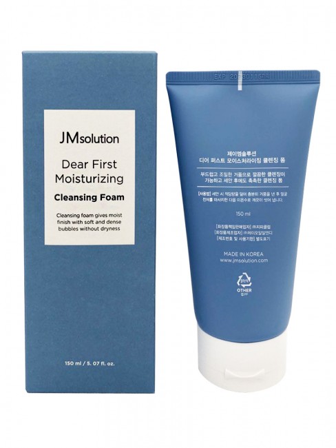 JMsolution Увлажняющая пенка для умывания Dear First Moisturzing Cleansing Foam, 150мл