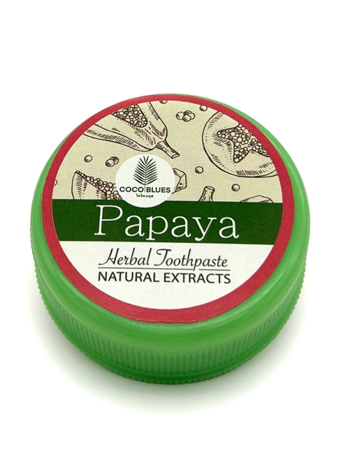 Coco Blues Травяная зубная паста с экстрактом папайи Papaya Herbal Toothpaste, 30 г Coco Blues Травяная зубная паста с экстрактом папайи Papaya Herbal Toothpaste, 30 г