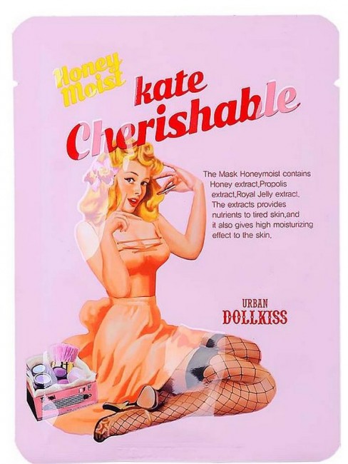 Baviphat Urban Dollkiss The Mask Honey Moist Маска тканевая с экстрактом меда, 25 г