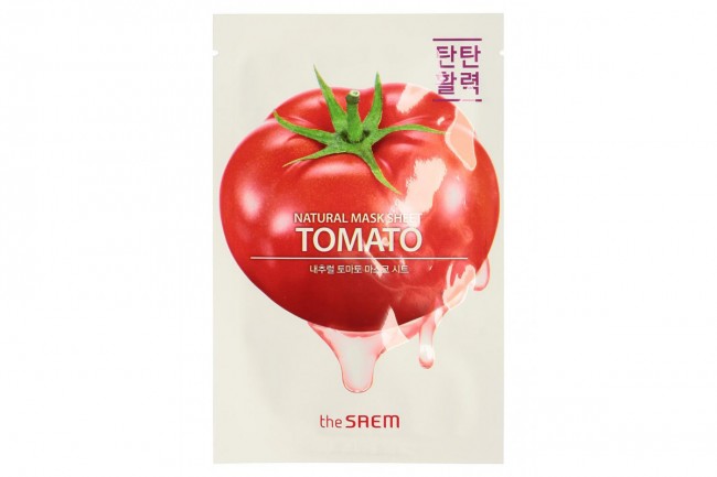The Saem Маска на тканевой основе для лица с экстрактом томата Natural Tomato Mask Sheet, 21 мл