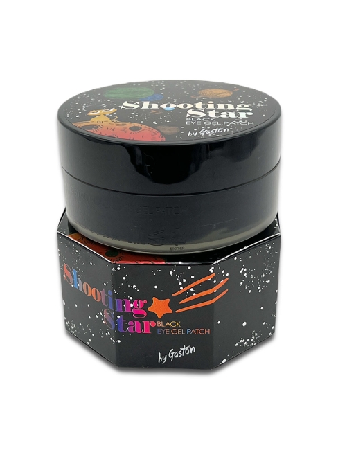 Gaston Тающие чёрные гидрогелевые патчи для осветления кожи вокруг глаз Shooting Star Crystal Eye Gel Patch Black, 60 шт