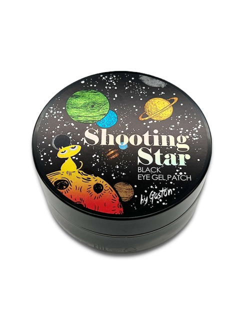 Gaston Тающие чёрные гидрогелевые патчи для осветления кожи вокруг глаз Shooting Star Crystal Eye Gel Patch Black, 60 шт
