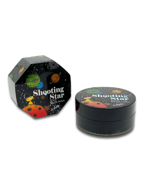 Gaston Тающие чёрные гидрогелевые патчи для осветления кожи вокруг глаз Shooting Star Crystal Eye Gel Patch Black, 60 шт