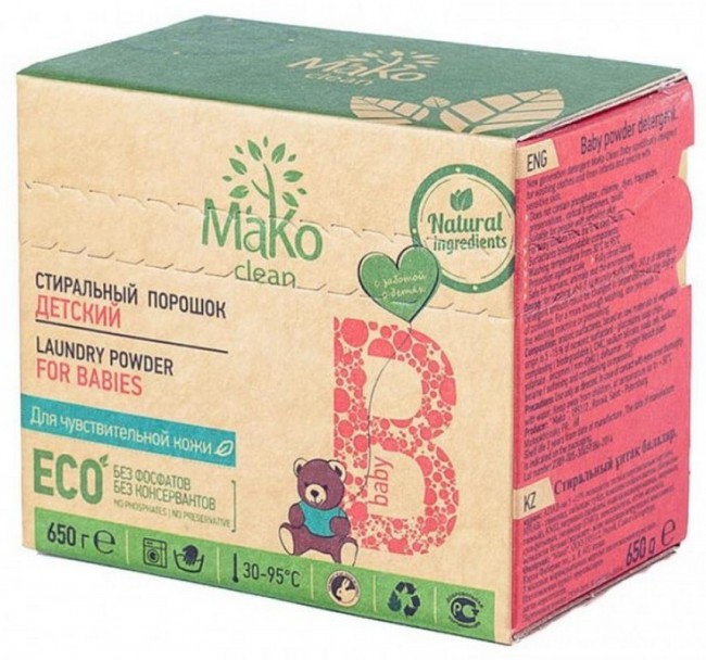 MaKo Clean Стиральный порошок "Baby" детский 650 гр.