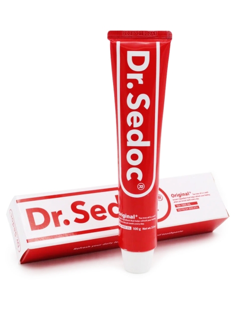 LION Зубная паста с экстрактом масла чайного дерева Dr. Sedoc Original Plus Toothpaste, 100 г