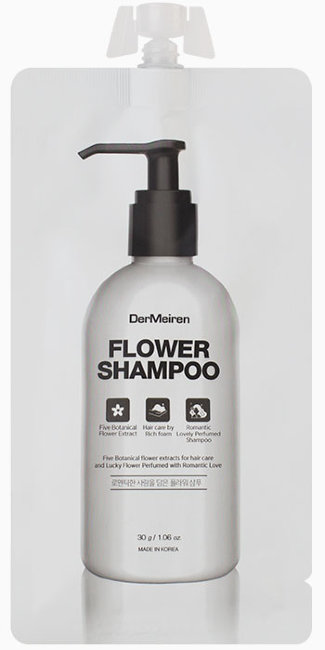 DerMeiren Flower Shampoo Шампунь с экстрактами цветов, 30 г DerMeiren Flower Shampoo Шампунь с экстрактами цветов, 30 г