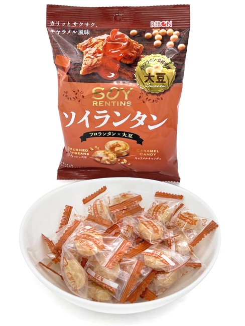 RIBON Карамель со вкусом Кинако Soy Rentins Caramel Candy, 80 г