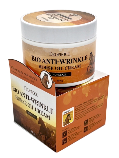 Deoproce Крем для лица против морщин с лошадиным жиром Bio Anti Wrinkle Horse Oil Cream, 100 г Deoproce Крем для лица против морщин с лошадиным жиром Bio Anti Wrinkle Horse Oil Cream, 100 г