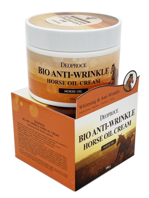 Deoproce Крем для лица против морщин с лошадиным жиром Bio Anti Wrinkle Horse Oil Cream, 100 г Deoproce Крем для лица против морщин с лошадиным жиром Bio Anti Wrinkle Horse Oil Cream, 100 г