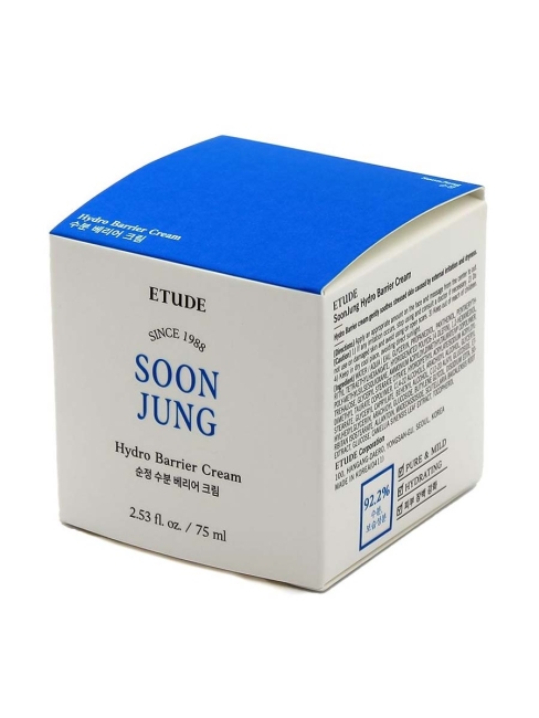 Etude House Крем для лица интенсивный защитный Soon Jung Hydro Barrier Cream, 75 мл Etude House Крем для лица интенсивный защитный Soon Jung Hydro Barrier Cream, 75 мл