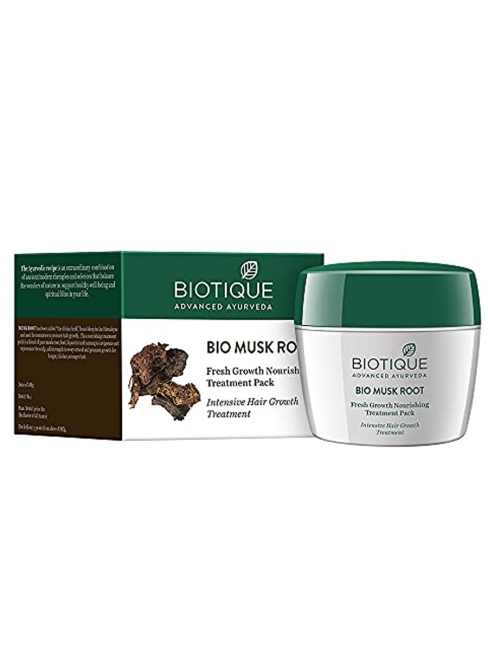Biotique Маска для волос питательная Bio Musk Root fresh Growth Nourishing Treatment Pack, 230 г Biotique Маска для волос питательная Bio Musk Root fresh Growth Nourishing Treatment Pack, 230 г