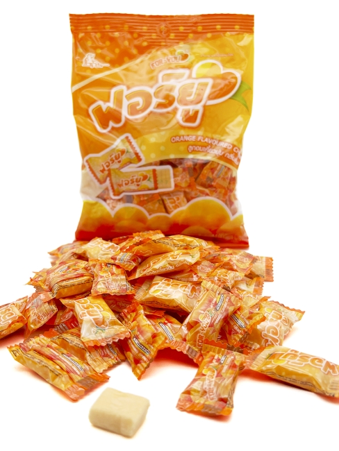 Boonprasert Конфета жевательная со вкусом апельсина For You Orange Flavoured Chews (50 шт), 140 г