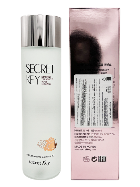 Secret Key Увлажняющая эссенция для лица с галактомисисом и розовой водой Starting Treatment Rose Essence, 150 мл