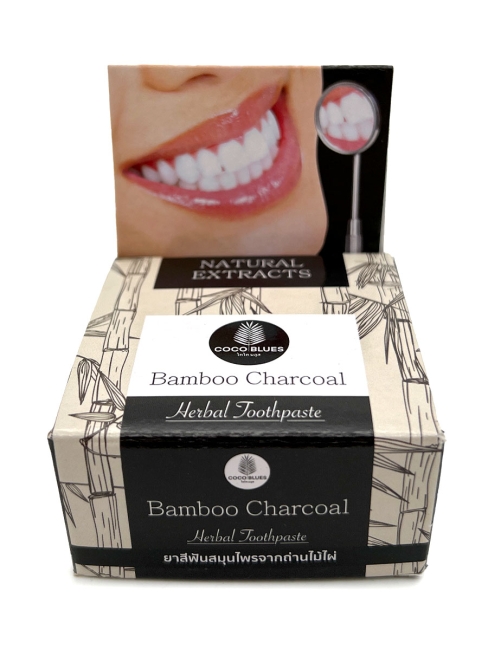 Coco Blues Травяная зубная паста с бамбуковым углем Bamboo Charcoal Herbal Toothpaste, 30 г Coco Blues Травяная зубная паста с бамбуковым углем Bamboo Charcoal Herbal Toothpaste, 30 г