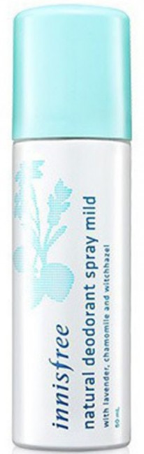 Innisfree Natural Deodorant Spray Mild Дезодорант освежающий, 50 мл Innisfree Natural Deodorant Spray Mild Дезодорант освежающий, 50 мл