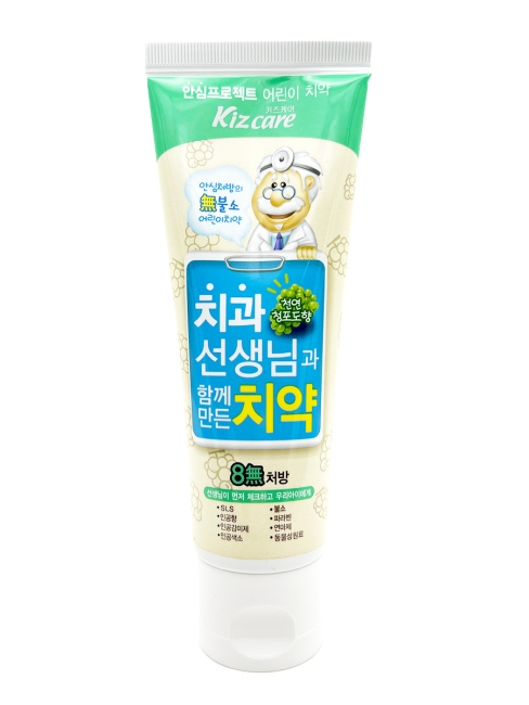 Mukunghwa Детская зубная паста с рождения со вкусом винограда Kizcare Kiss Mom Grape, 80 г