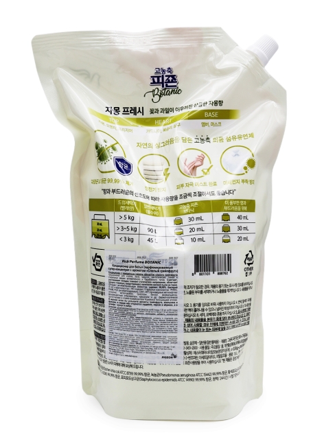 Pigeon Кондиционер для белья парфюмированный супер-концентрат с ароматом грейпфрута Rich Perfume Botanic, 1600 мл Pigeon Кондиционер для белья парфюмированный супер-концентрат с ароматом грейпфрута Rich Perfume Botanic, 1600 мл