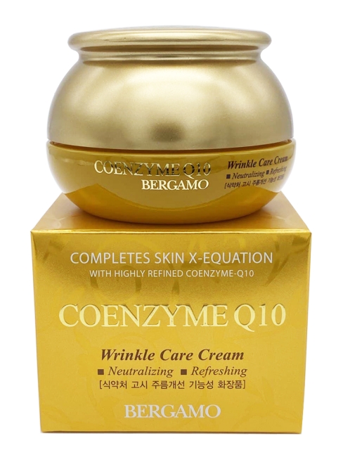Bergamo Крем для лица с коэнзимом Q10 Антивозрастной Coenzyme Q10 Wrinkle Care Cream, 50 г Bergamo Крем для лица с коэнзимом Q10 Антивозрастной Coenzyme Q10 Wrinkle Care Cream, 50 г