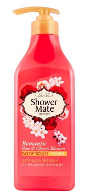KeraSys Romantic Rose & Cherry Blossom Shower Mate Body Wash Гель для душа Роза и Вишневый цвет, 550 мл KeraSys Romantic Rose & Cherry Blossom Shower Mate Body Wash Гель для душа Роза и Вишневый цвет, 550 мл
