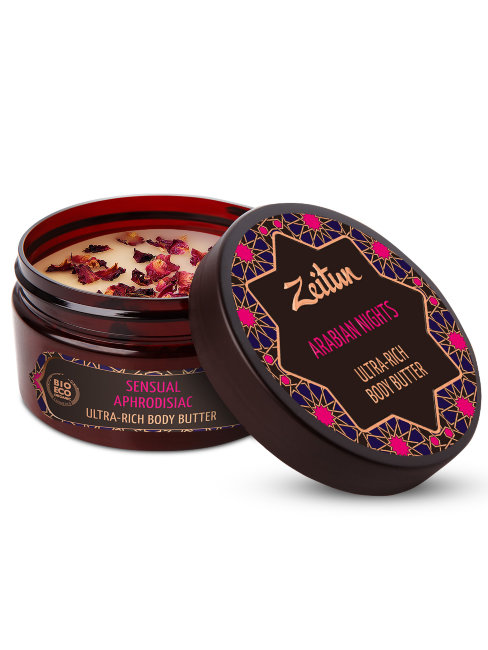 Zeitun Набор "Дамасская роза" премиальный, Крем-масло 200 мл, Крем для рук 30 мл, Дезодорант 150 мл, Молочко 250 мл