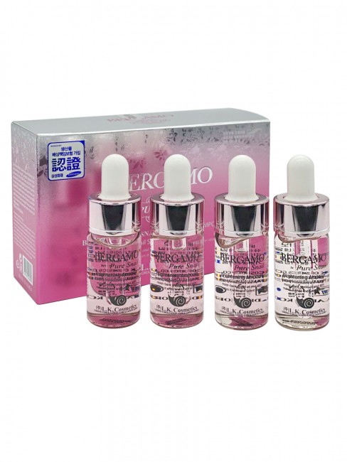 Bergamo Набор ампульных сывороток с муцином улитки Pure Snail Brightening Ampoule, 4*13 мл