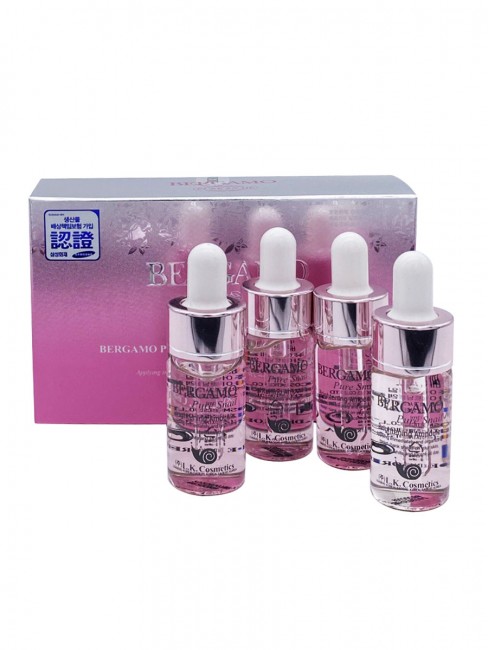 Bergamo Набор ампульных сывороток с муцином улитки Pure Snail Brightening Ampoule, 4*13 мл