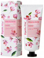 FarmStay Pink Flower Blooming Hand Cream Cherry Blossom Крем для рук с цветком вишни, 100 мл