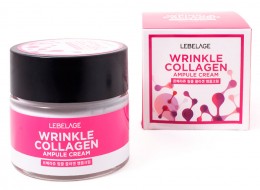 Lebelage Wrinkle Collagen Ampule Cream Ампульный крем антивозрастной с коллагеном, 70 мл