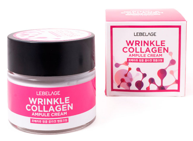 Lebelage Wrinkle Collagen Ampule Cream Ампульный крем антивозрастной с коллагеном, 70 мл Lebelage Wrinkle Collagen Ampule Cream Ампульный крем антивозрастной с коллагеном, 70 мл