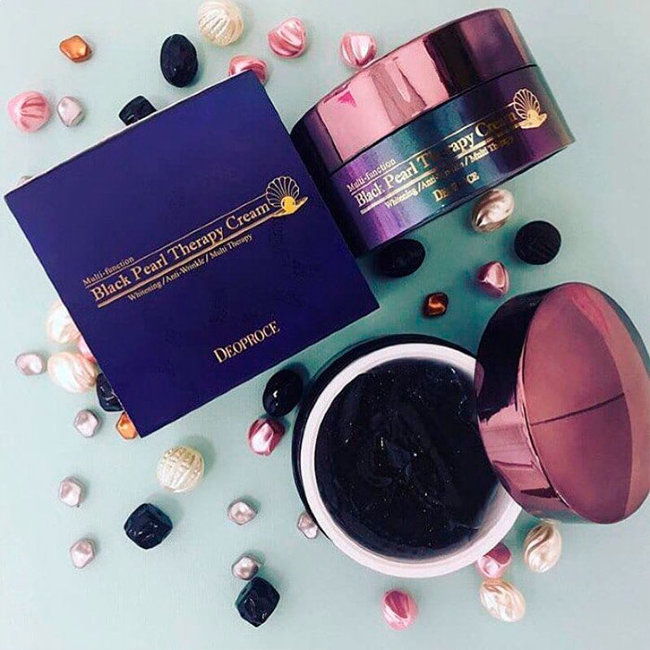 Deoproce Black Pearl Therapy Cream Крем для лица с черным жемчугом антивозрастной, 100 г Deoproce Black Pearl Therapy Cream Крем для лица с черным жемчугом антивозрастной, 100 г