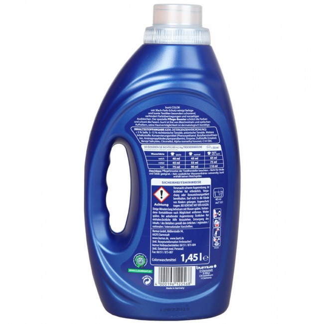 Burti Liquid Color Жидкое средство для стирки цветного белья, 1,45 л