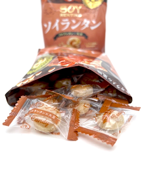 RIBON Карамель с соевой крошкой со вкусом Кинако Soy Rentins Caramel Candy, 2 уп*80 г