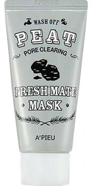 A'PIEU Fresh Mate Peat Mask Очищающая и сужающая поры маска с вулканическим пеплом, 50 мл