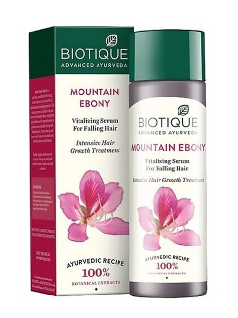 Biotique Сыворотка против выпадения волос восстанавливающая Mountain Ebony Vitalizing Serum For Falling Hair, 120 мл