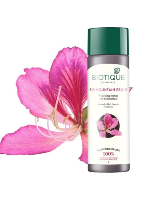 Biotique Сыворотка против выпадения волос восстанавливающая Mountain Ebony Vitalizing Serum For Falling Hair, 120 мл
