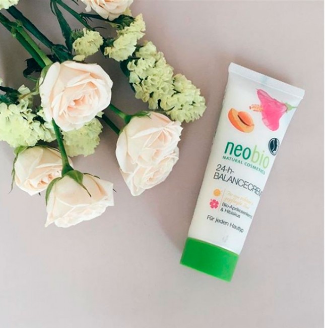 Neobio 24 часа Баланс крем для лица с био-абрикосом и экстрактом бамии, 50 мл