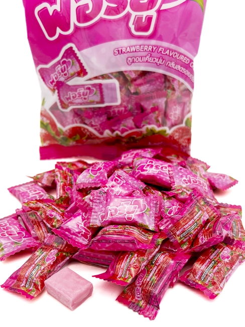 Boonprasert Конфета жевательная со вкусом клубники For You Strawberry Flavoured Chews (50 шт), 140 г