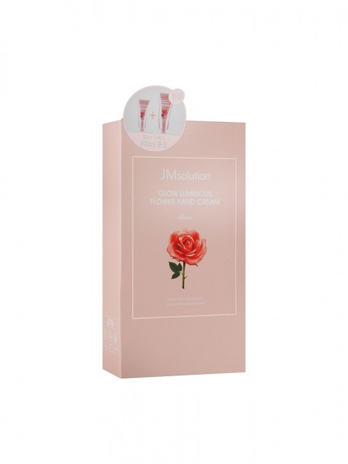 JMsolution Подарочный набор кремов для рук с экстрактом розы Glow Luminous Flower Hand Cream Rose, 50 мл + 100 мл