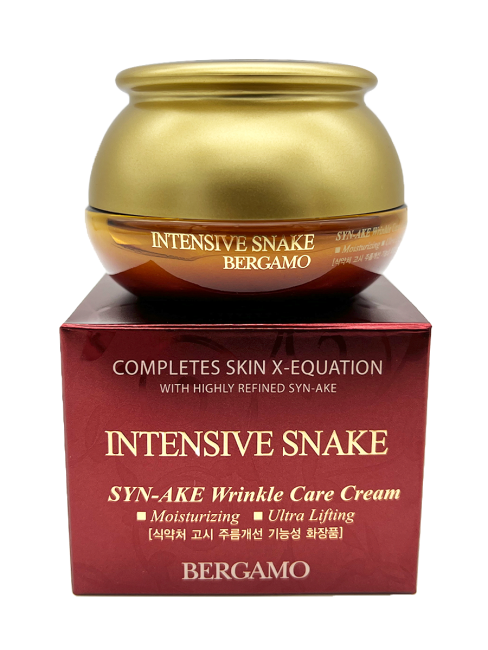 Bergamo Крем с экстрактом змеиного яда Антивозрастной Intensive Snake Syn-Ake Wrinkle Care Cream, 50 г Bergamo Крем с экстрактом змеиного яда Антивозрастной Intensive Snake Syn-Ake Wrinkle Care Cream, 50 г