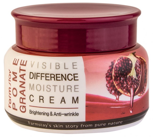 FarmStay Pomegranate Visible Difference Moisture Cream Крем для лица увлажняющий с экстрактом граната, 100 г