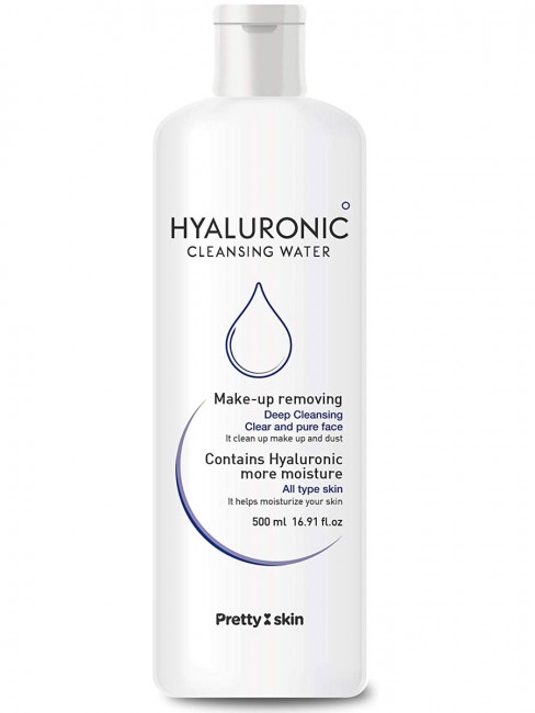 Pretty Skin Очищающая вода с гиалуроновой кислотой Hyaluronic Cleansing Water, 500 мл
