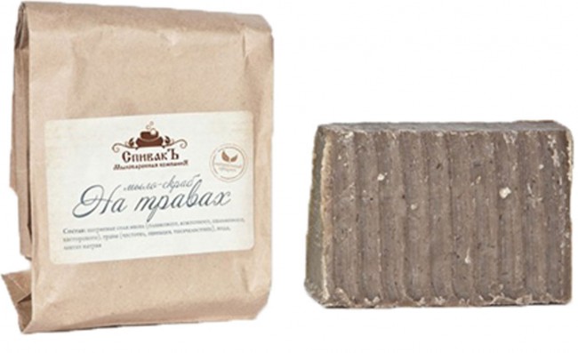 СпивакЪ Мыло-скраб на травах, 100 г СпивакЪ Мыло-скраб на травах, 100 г