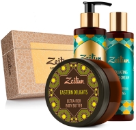 Zeitun Набор "Интенсивное увлажнение" крем-масло 200 мл, гель-скраб 200 мл, лосьон 200 мл