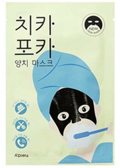 A'Pieu Chi Ka Po Ka Tooth Brushing Mask Утренняя тканевая маска для лица, 17 г A'Pieu Chi Ka Po Ka Tooth Brushing Mask Утренняя тканевая маска для лица, 17 г